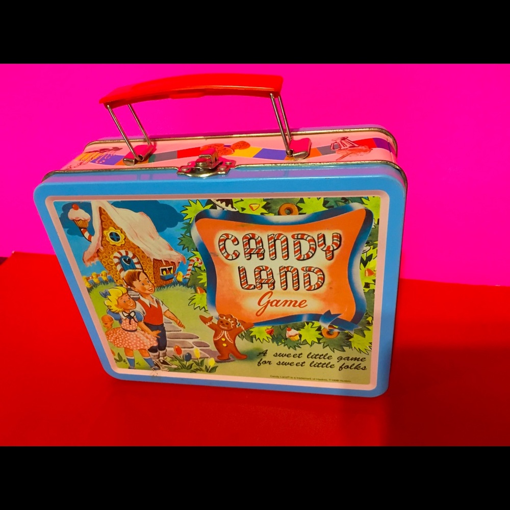Vintage Candy Land Game 1998 Metal Tote by Hasbro
